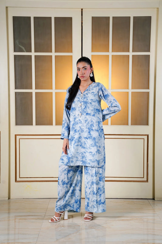 Neel Georgette 2-Piece Co-Ord Set