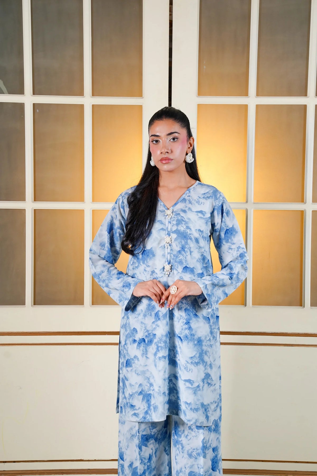 Neel Georgette 2-Piece Co-Ord Set
