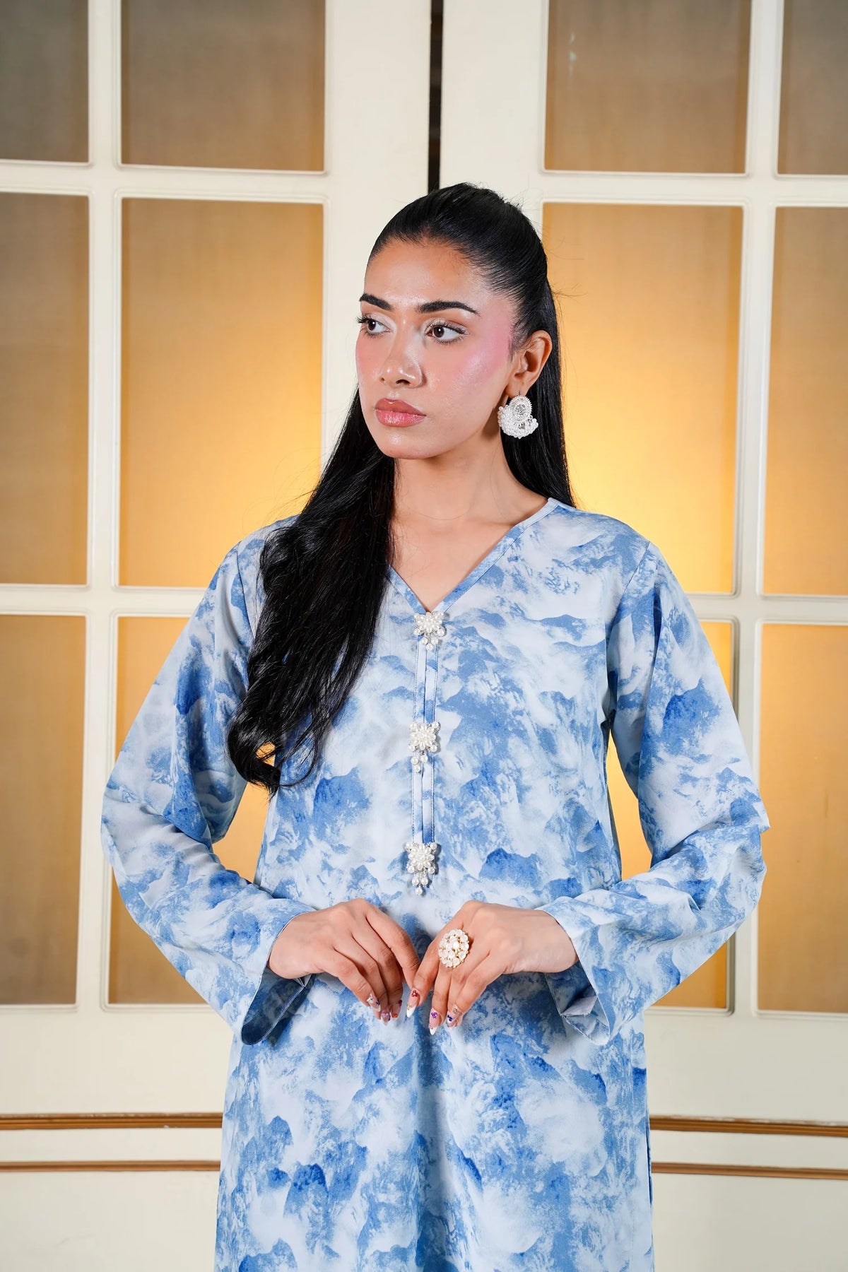 Neel Georgette 2-Piece Co-Ord Set